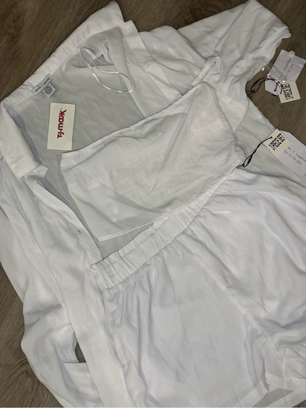T.J.Maxx White Women's Button-Down Shirt